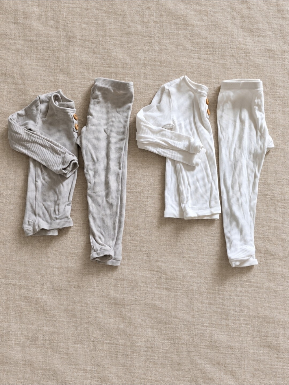 Bundle Of Kyte Ribbed Long-Sleeve Pajama | 3T